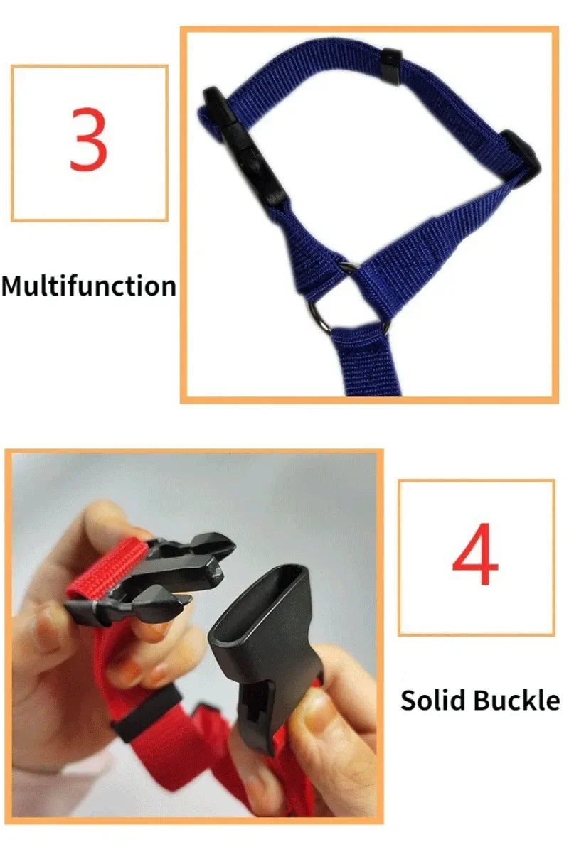 Solid Two-in-one Pet Car Seat Belt Lead Leash BackSeat Safety Belt Adjustable Harness for Kitten Dogs Collar Pet Accessories