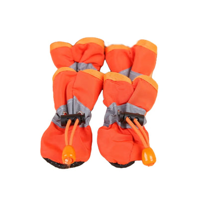 4pcs/set Waterproof Pet Dog Shoes Anti-slip Rain Boots For Small Cat Dogs Foot Cover Footwear Puppy Booties Pet Paw Accessories