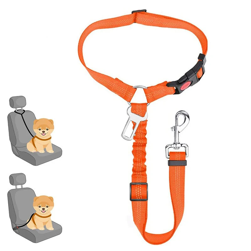 Dog Leash Pet Car Safety Buckle Multi-functional Walking Dog Rope Small Dog Big Dog Car Pet