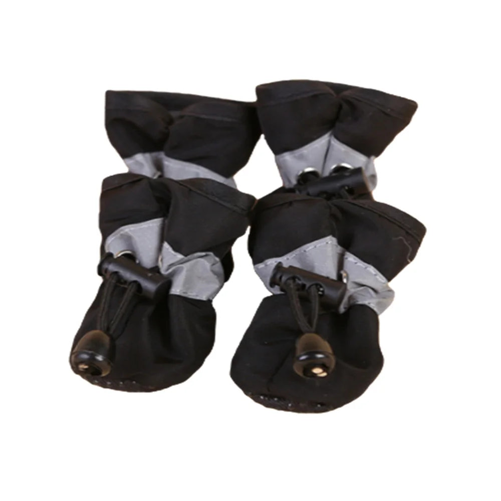 4pcs/set Waterproof Pet Dog Shoes Anti-slip Rain Boots For Small Cat Dogs Foot Cover Footwear Puppy Booties Pet Paw Accessories