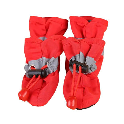 4pcs/set Waterproof Pet Dog Shoes Anti-slip Rain Boots For Small Cat Dogs Foot Cover Footwear Puppy Booties Pet Paw Accessories