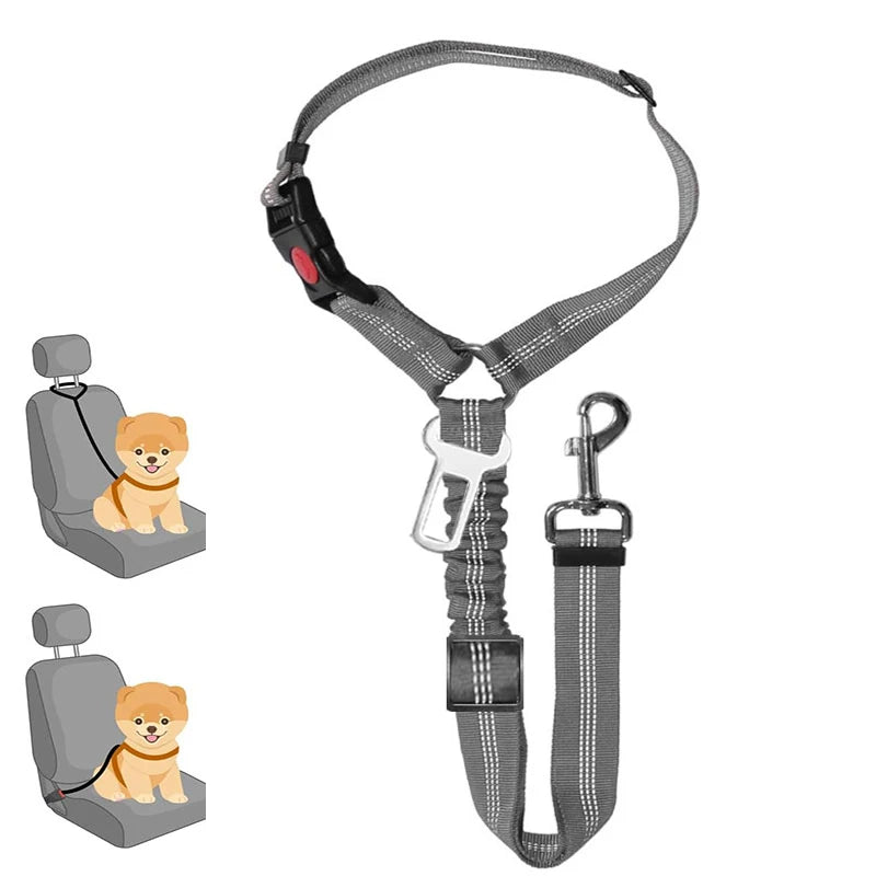 Dog Leash Pet Car Safety Buckle Multi-functional Walking Dog Rope Small Dog Big Dog Car Pet