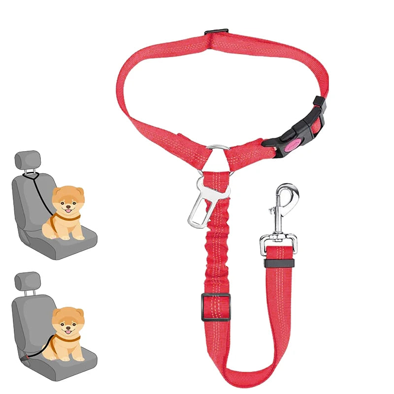 Dog Leash Pet Car Safety Buckle Multi-functional Walking Dog Rope Small Dog Big Dog Car Pet