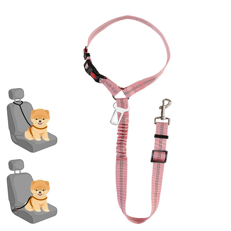 Dog Leash Pet Car Safety Buckle Multi-functional Walking Dog Rope Small Dog Big Dog Car Pet