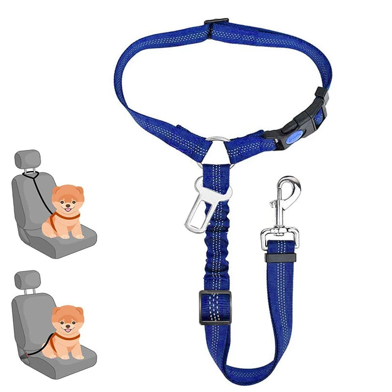 Dog Leash Pet Car Safety Buckle Multi-functional Walking Dog Rope Small Dog Big Dog Car Pet