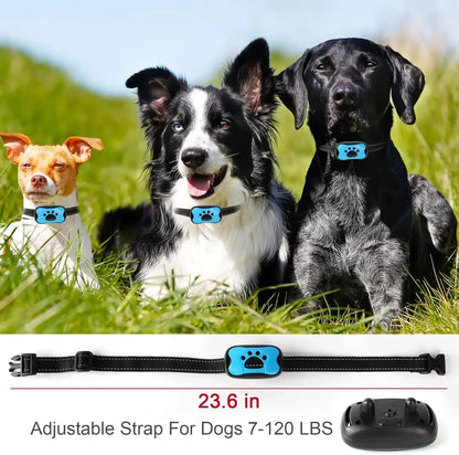 Pet Dog Anti Barking Device USB Rechargeable Dogs Training Collar Ultrasonic Stop Barking Vibration Anti Bark Collar